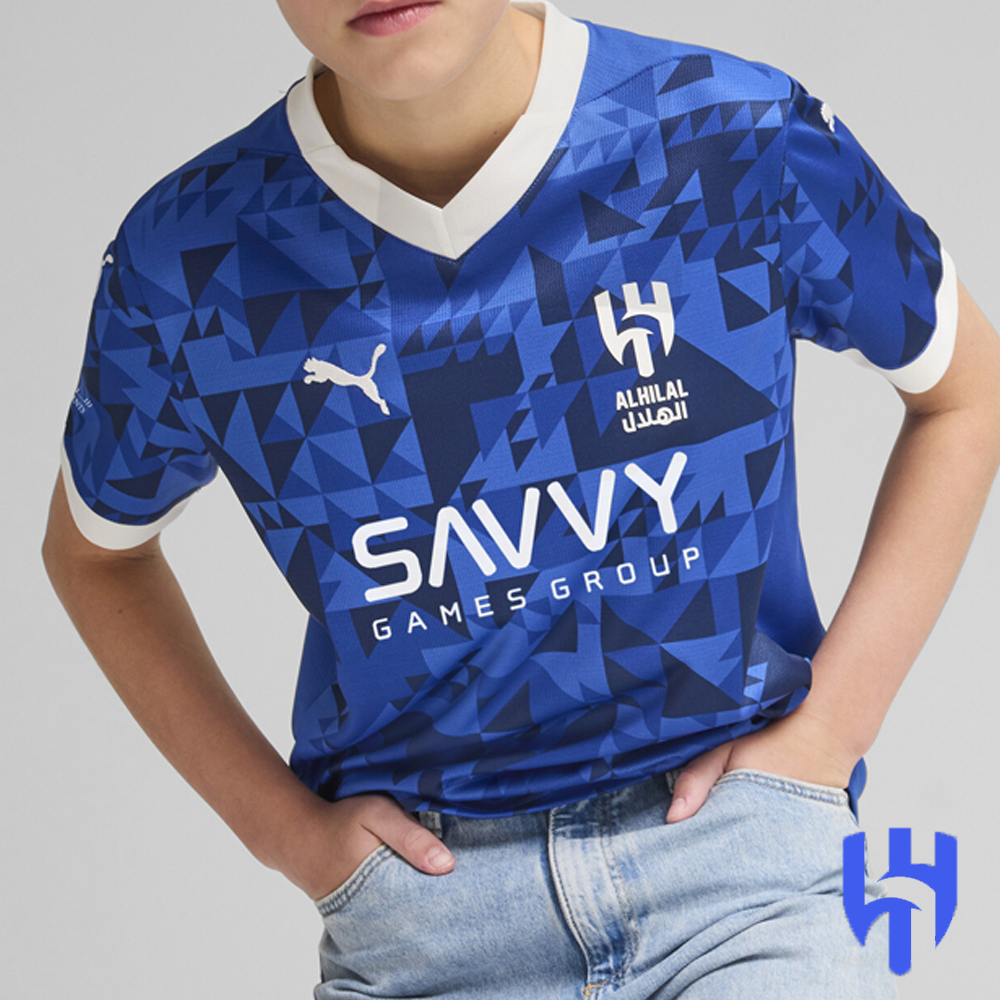 Al-Hilal Kids Official Home Kit (Shirt + Shorts) 24/25