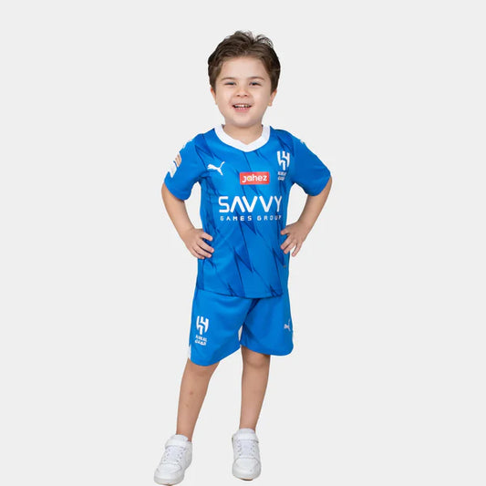 Al-Hilal Kids Official Home Kit (Shirt + Shorts) 23/24